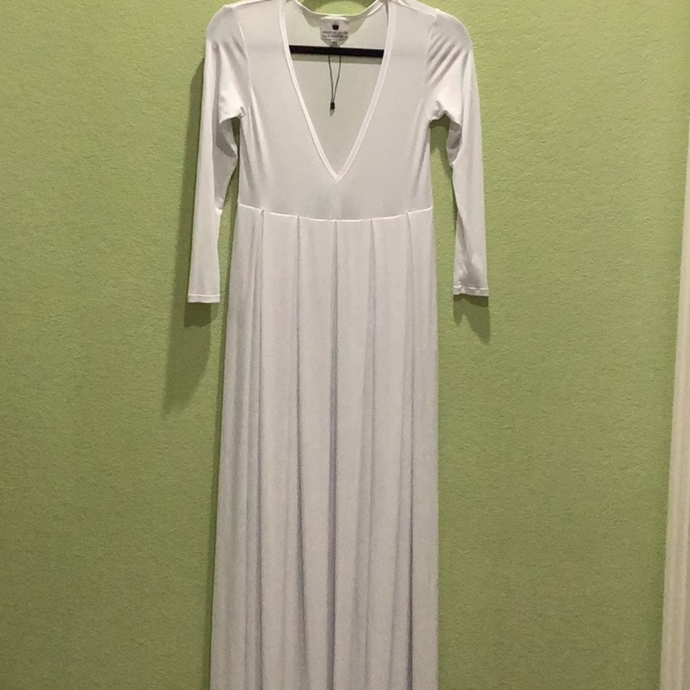 House of Leyton Crown Floor length bridal dress  vintage XS